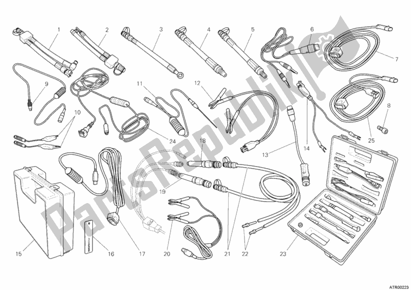Todas as partes de Instrumento De Verificação De Pressão do Ducati Monster 1100 S ABS 2010